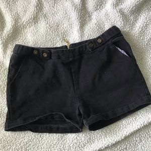 Black Jean Shorts